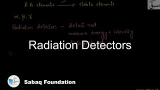 Radiation Detectors