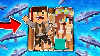UTKNĘLIŚMY NA MORZU PEŁNYM REKINÓW W MINECRAFT?! GPLAY & LUMI