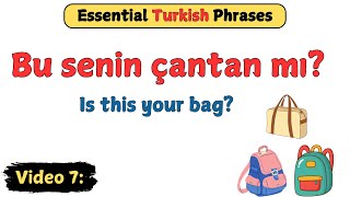 Turkish Video 7 - 25 Essential Turkish Phrases for Travelers! @LanguageAnimated