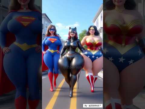 Fat Superheroes | Who is most beautiful Fat person? Supergirl or ? #spiderman #shorts #joker