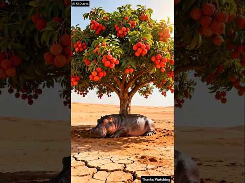 The Lychee Tree and the Hippo That No One Helped #ai #shorts