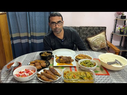 Hilsa Fish Domestic Chicken Curry Taste At Lunch | যমুনার ইলিশ পালের মোরগে দুপুরের আয়োজন