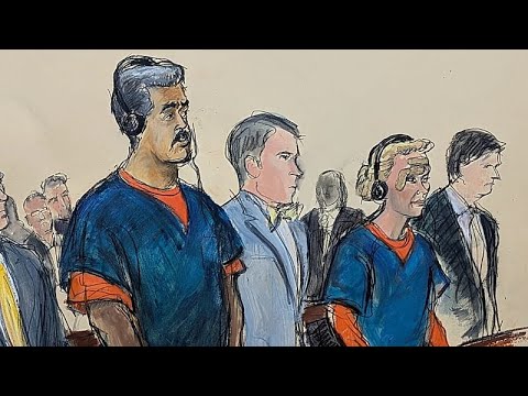 YouTube video thumbnail: Venezuela's Nicolas Maduro Pleads not Guilty to Drugs Charges in First US Court Appearance