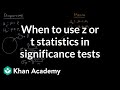 Understanding Z and T Statistics