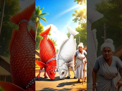 নাগমণির লোভ ও সোনার মাছের প্রতিশোধ😢 #ai #shorts #funny #art #ytshortsvideo #fish