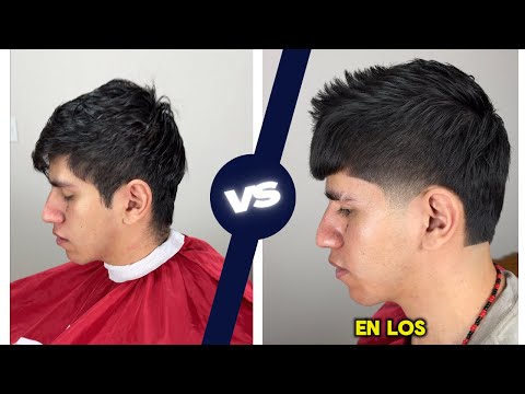 Corte con copete peinado al frente y terminación tipo mohicano | Paso a paso fácil