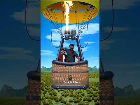 How to save your life in air balloon ๐ ~ mini wood toy woodworking/art skills/hand crafts/ #shorts
