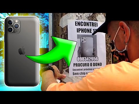 colei um cartaz fingindo encontrar iphone 11 pra ver quantos mentirosos ligam!!!