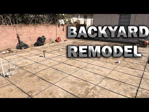 AVOIDING DISASTER ON SITE! Bees, Gas Line & Brush | Backyard Concrete Remodel Part 1