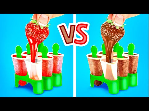 TANTANGAN MAKANAN ASLI VS COKELAT || Kiat Makanan Fantastis dan Tantangan Enak oleh 123 GO Like!