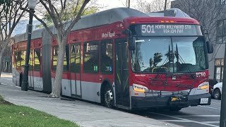 RARE: LACMTA 2019 New Flyer XN60 #8750 on the 501 Express
