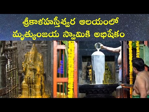 శ్రీకాళహస్తీశ్వర ఆలయంలో మృత్యుంజయ స్వామికి అభిషేకం |  Srikalahasti | Mrutyunjaya Swamy Abhishekam