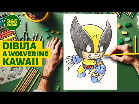 Cómo Dibujar a Wolverine Kawaii 🐾 | Paso a Paso | Inspirado en Deadpool 3 (2024)