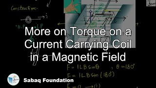 More on Torque on a Current Carrying Coil in a Magnetic Field