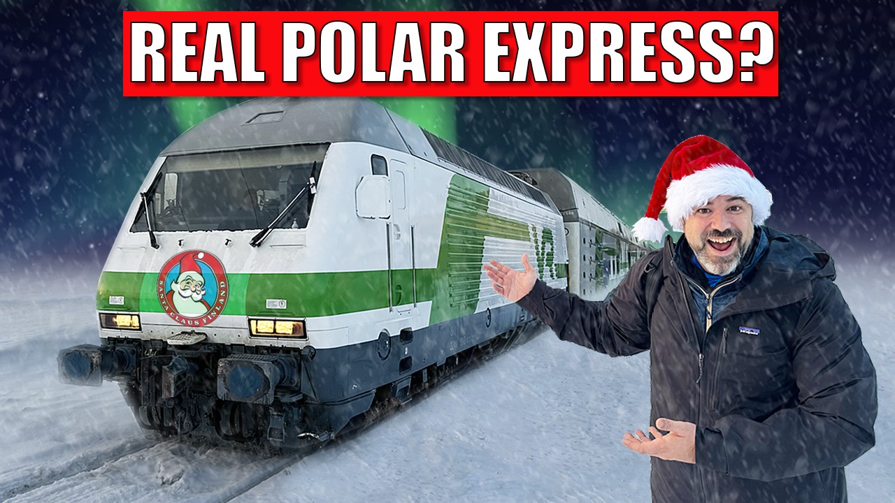 Sleeper Train to the ARCTIC CIRCLE (Will We Find Santa)