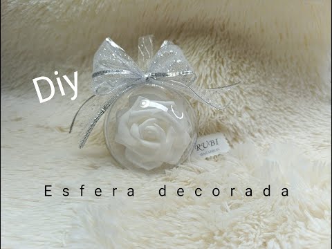 Diy. Esfera decorada con rosas