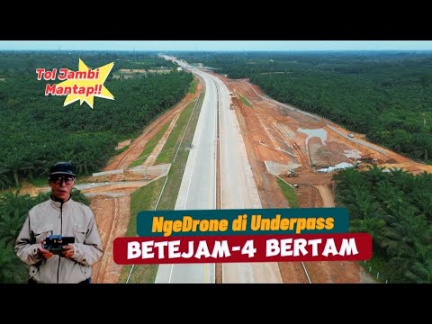 NgeDrone di Underpass Tol BETEJAM 4 Sungai Bertam, Progress sudah siap