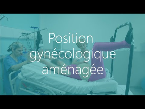 Position d'accouchement. La position gynécologique aménagée