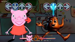 FNF Ta Ta Ta SAHUR MEME VS Peppa All Sings Bacon song - BRAINROT ANIMALS MEME Friday Night Funkin