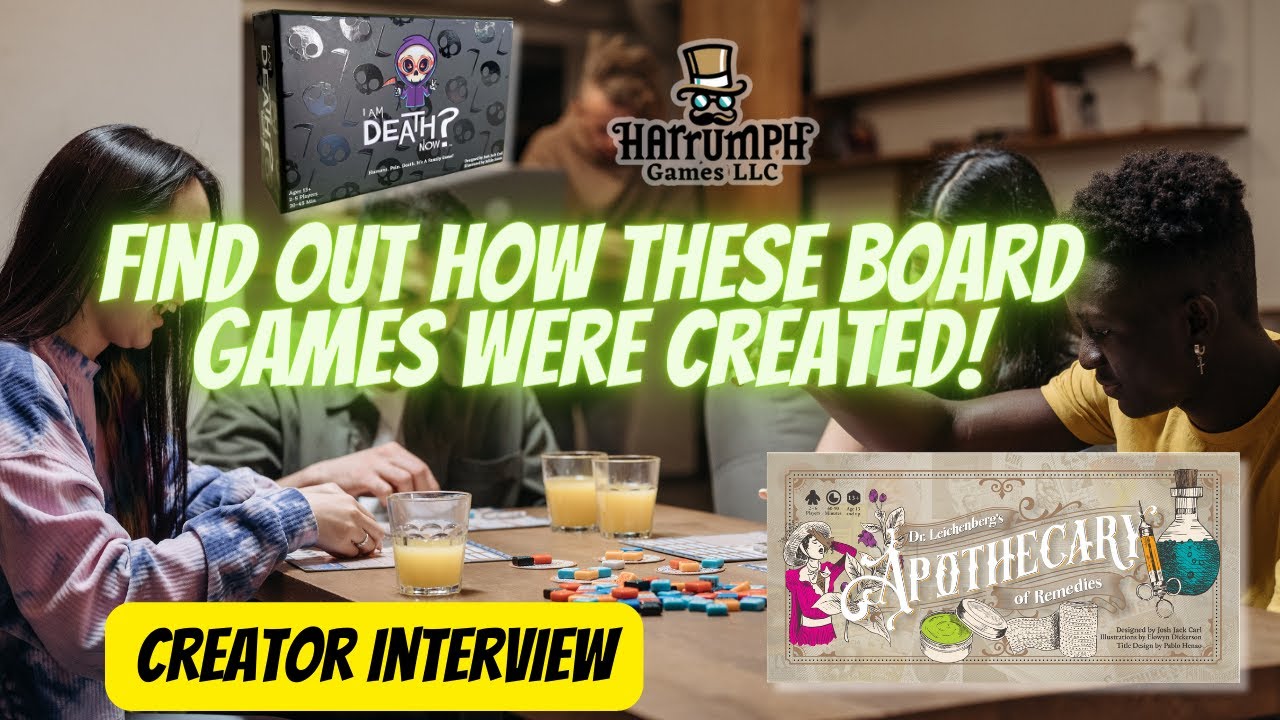 Board Games-From idea to reality: Behind the scenes of board game creation with Harrumph Games!