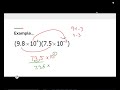 Operations with Scientific Notation: Multiplication and Division