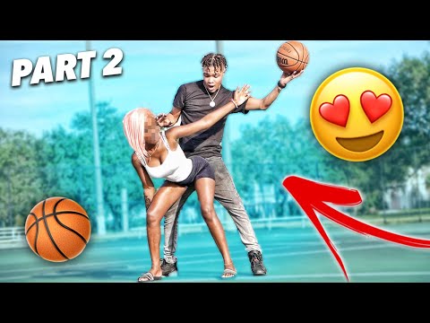 PLAYING RANDOM CUTE GIRLS IN A 1V1 FOR THEIR NUMBER! 😍🏀 | PART 2