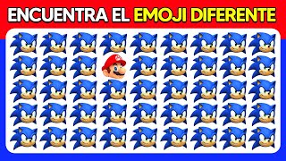 Encuentra el Emoji Diferente - Edición Sonic y Mario Bros 🍄✨💎 35 Niveles Épicos - Quiz de Emojis