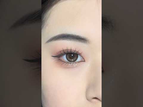 Easy and Cute Chinese Douyin Style Eye Makeup Tutorial #shorts #douyin #eyemakeup #cute #chinese