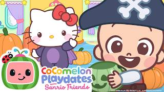 JJ and Hello Kitty's Halloween Party 🎃 CoComelon Nursery Rhymes & Kids Songs | After School Club