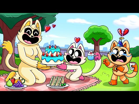 CATFEINE'S MEAN TWIN Made Her Mom HATE Her?! Cartoon Animation) // Poppy Playtime Animation