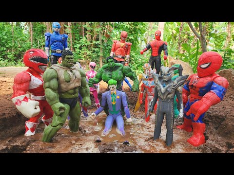 ULTRAMAN ZERO TERKURUNG DI DALAM KERANJANG, JOKER KENA LUMPUR, SPIDERMAN DAN HULK MANDI LUMPUR SIANG