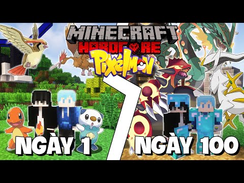 MÌNH SINH TỒN 100 NGÀY TRONG MINECRAFT PIXELMON CÙNG VỚI THẰNG BẠN THÂN KuroMC !!