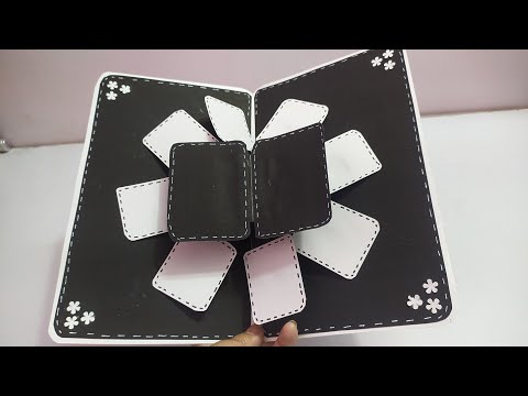 how to make popup card for scrapbook /cards for scrapbook /diy popup card