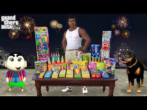 GTA 5 : Franklin Shinchan & Chop Celebrate Diwali In GTA 5 !