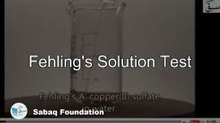 Fehling's Solution Test