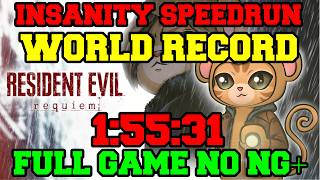 Resident Evil 9: Requiem Insanity (Full Game) NO NG+ Speedrun 1:55:31 (WORLD RECORD)