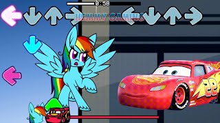 FNF My Little Pony vs Pibby McQueen Sings Ejected | FNF Mods