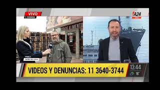 Blindan comercios con torres de pallets para cubrirse de los robos pirañas