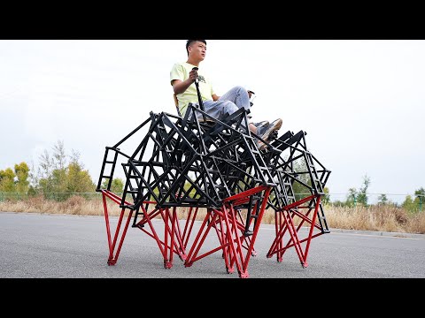 Epic ride | Walking robot creature Strandbeest
