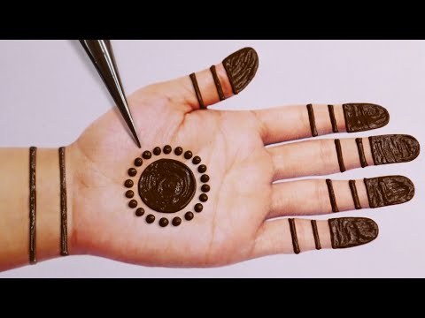 New Beautiful Gol tikki Mehandi design| Latest Easy Mehndi designs|Stylish Mehndi design|आसान मेंहदी