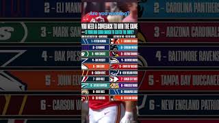 You Need A Comeback To Win The Game, Are You Winnin? #football #nfl #cool