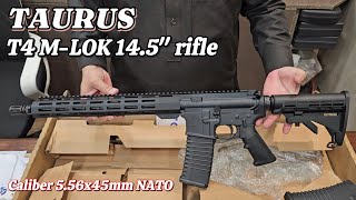 Taurus T4 5.56 NATO rifle Review and Unboxing. #taurus #rifle #ar15