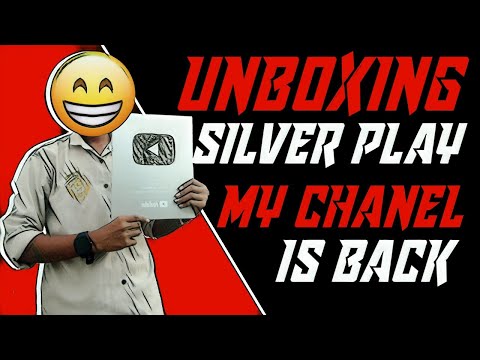 UNBOXING YOUTUBE SILVER PLAY BUTTON😍 FINALLY MY CHANEL IS BACK 😁 #youtubecreatoraward