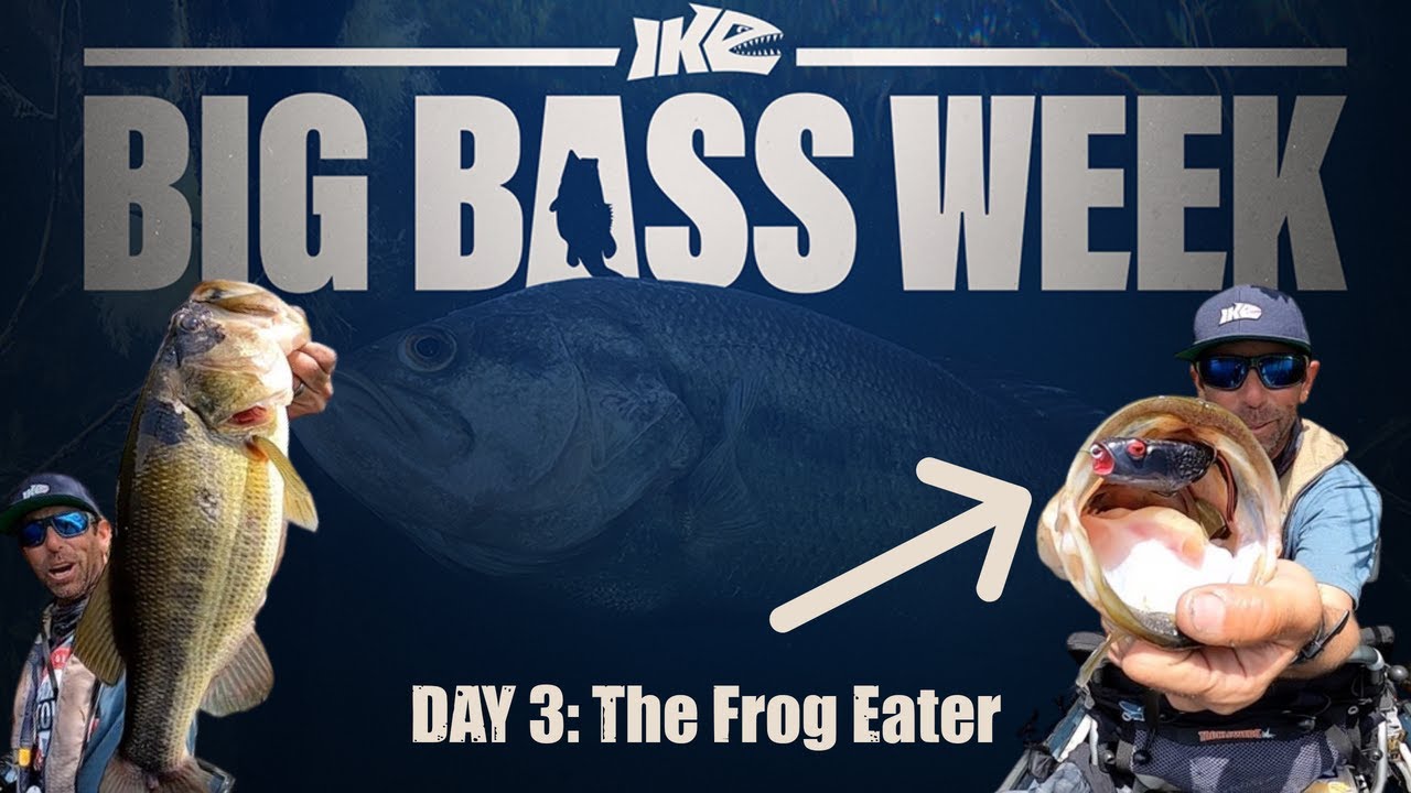 Big Bass Week Day 3! The Frog Eater! Bass Fishing Video