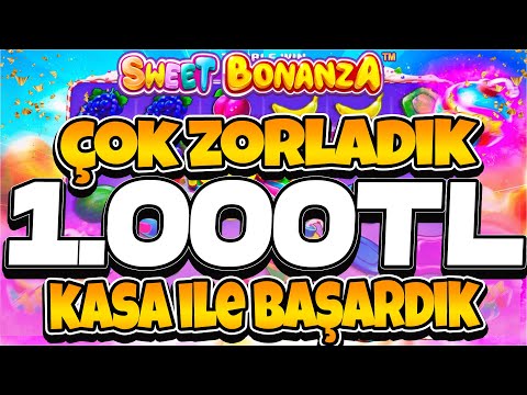 SWEET BONANZA KÜÇÜK KASA 🍭 1.000TL İLE KENDİ REKORUMUZU KIRDIK SONUNDA BAŞARDIK KASA KATLAMA REKORU