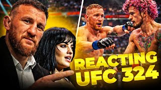 Reacting UFC 324 Fights at T-mobile ARENA