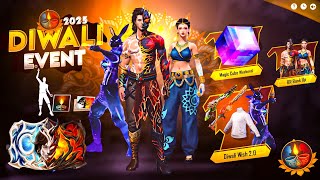 Diwali Event Free Fire 2025🔥🥳|Diwali Wish Event,Free Magic Cube | Free Fire New Event | Ff New Event