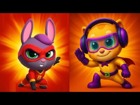 Talking Tom Hero Dash New Update 2025 New Character SUPER BECCA VS ROCKSTAR GINGER Gameplay