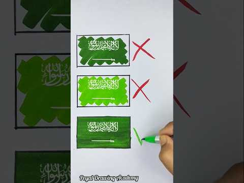 رسمت أعلام الدول العربية كلها💪❤️😍 رسم علم فلسطين 🇵🇸#palestine #art #indonesia #bangladesh #shorts