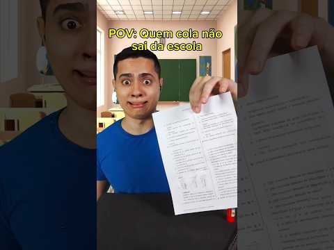 Quem cola não sai da escola 🤣 #asmrbrasil #asmrbr #pov #humor